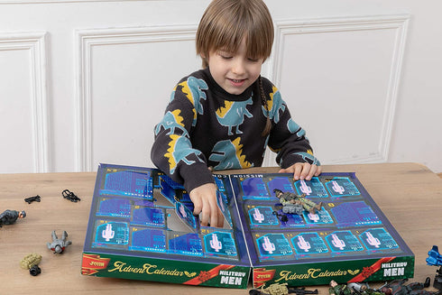 JOYIN 2021 Advent Calendar Kids Christmas 24 Days Countdown Calendar Toys for Kids with Military Army Man