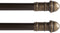 Interior Living 7/16" Diameter Adjustable Petite Café Curtain Rod, 28-48", Bronze