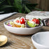 WANYA Set 2 White Ceramic Stoneware Hand-crafted Salad Bowl Set, Hand Made Porcelain, 5 Inch & 6 Inch Set of 2 (1 Pair)