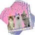 Kitten Party Supplies Set 24 9" Paper Plates 24 7" Plate 24 9 Oz Cups 50 Luncheon Napkins Kitty Birthday Decorations Paw Cat Girl Kids Themed Disposable Tableware Party Favor Good Set By Gift Boutique
