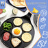 Non-stick Pancake Pan, Animal Pancake Maker Pan with 7-Cup, Mini Blini Pancake Mold for Kids, Black