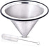 Apace Living Pour Over Coffee Filter - Wide Metal Base Reusable Stainless Steel Coffee Dripper - Perfect for Chemex Hario Bodum & Other Coffee Makers - Paperless Coffee Filter for Sustainable Brewing