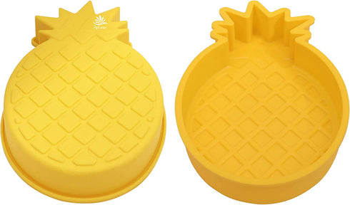 Pineapple Mold Silicone Hawaiian Chocolate Molds Summer Smash Cakes and Breakables, Cake Pan for Baking Luau, Tropical Hawaii Theme Decor and Birthdays- Large 3D Pineapple Mold, 10x7 inches
