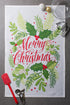 DII Christmas Fun Collection Printed Dishtowel Set, 18x28, Printed Holly, 3 Piece