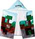 Jay Franco Minecraft Overworld Adventure Hooded Bath/Pool/Beach Towel, Blue