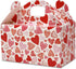 Valentine™s Day Treat Boxes 48 Pack Cardboard Hearts Goody Bag Cookie Holder Classroom Crafts Supplies Party Favors 4 Designs by Gift Boutique Measures: 6.2 x 3.5 x 3.5 Inches