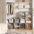 SONGMICS 6-Cube Storage Rack, Staircase Organizer, DIY Storage Shelf, Bookcase in Living Room, Childrens Room, Bedroom, for Toys and Daily Necessities, Heather Gray ULSN063G12