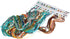 Dimensions Indian Peacock Counted Cross Stitch Kit, 14 Count Natural Aida, 9'' x 15''