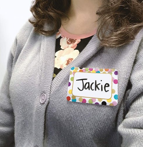 Confetti Name Tags/Labels