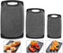 Home & Kitchen Essentials 3-Piece Cutting Board Set. Reversible, Marble Granite Gray, BPA Free, Dishwasher Safe, Easy-Grip Handle and Non-Porous with Juice Grooves