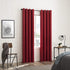 Sun Zero Soho 2-pack Blackout Energy Efficient Grommet Curtain Panel Pair, 54" x 63", Red