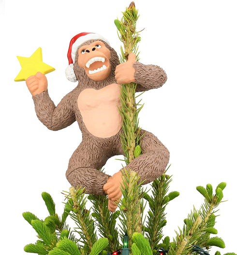 Tree Buddees King Kong Climbing The Tree Funny Christmas Tree Topper - Large 10"