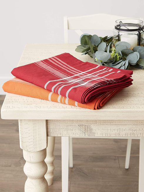 DII Harvest Market Tabletop Collection, Burnt Orange, Tablecloth, 60x102