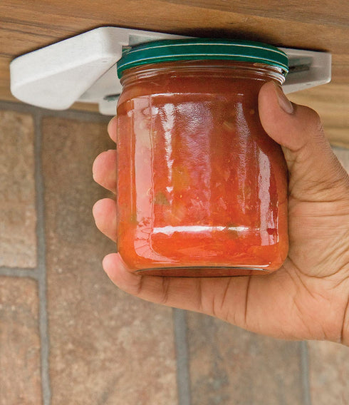 Fox Run Under-the- Counter Jar Opener, 0.5 x 5.5 x 6 inches, White