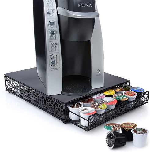 Home-it 42 Keurig k cup holder - Drawer for Keurig cup holder - Metal designed k cup storage
