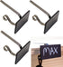 Elf Logic - 4 Pack Personalized Christmas Stocking Holder - Elegant, Adjustable, Metal Stocking Hooks - Low Profile Christmas Fireplace Hooks/Mantle Clips (4 Pack)