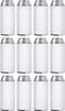 TahoeBay Slim Can Coolers (12-Pack) Blank Neoprene Beer Sleeves (White)