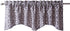 Stylemaster Bryce Chenille Scalloped Valance with Cording, 55 in x 17, Pewter