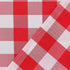 Hiasan Semi Sheer Tier and Valance Curtains Set Light Filtering Buffalo Checkered Kitchen Curtains, Red, Set of 3 Pieces