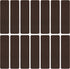 Ottomanson Lifesaver Collection Utility Ribbed Stair Treads, 8" X 30", 14 Pack, Brown