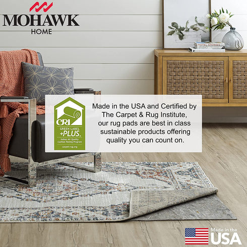 Mohawk Home Dual Surface Rug Pad Utility Solid Grey Rug Pad, 1/4" Thick (2'6 x 4'0)