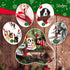 6 Pieces Christmas Dog Ornament with 6 Scarfs Santa Hats Funny Cute Doggy Hanging Decorations Lanyard Artificial Fur Decorative Furry Pet Pendant for Xmas Tree Decor Home Present Party DIY