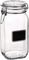 Bormiolio Rocco Jar with Chalkboard, 50.8 Oz