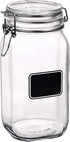 Bormiolio Rocco Jar with Chalkboard, 50.8 Oz