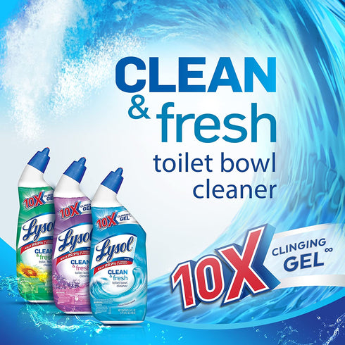 Lysol Toilet Bowl Cleaner - Mango & Hibiscus 24 oz (Pack of 4)