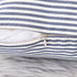 Throw Pillow Covers 24x24 - Decorative Pillows for Couch Set of 2 Rustic Linen Striped Lumbar Cushion Cover Soft Large Pillowcase for Bedding Decor, Sofa, Outdoor Farmhouse Home Navy Blue