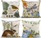 Emvency Set of 4 Throw Pillow Covers Cute Animal Rabbit Bird Dragonfly and Easter Egg Retro Style Spring Decorative Pillow Cases Home Decor Square 18x18 Inches Pillowcases