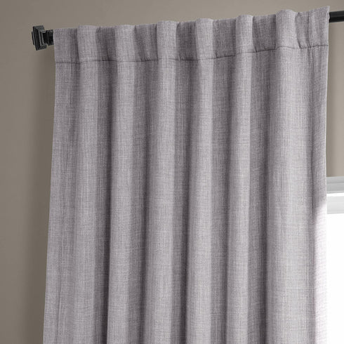 HPD Half Price Drapes BOCH-LN185-P Faux Linen Room Darkening Curtain (1 Panel) 50 X 84, BOCH-LN1858-84, Clay