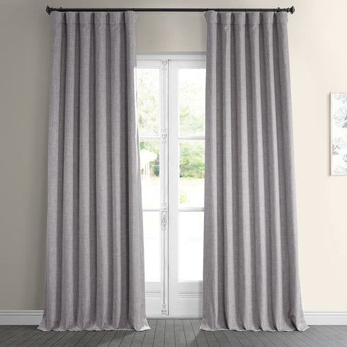 HPD Half Price Drapes BOCH-LN185-P Faux Linen Room Darkening Curtain (1 Panel) 50 X 84, BOCH-LN1858-84, Clay