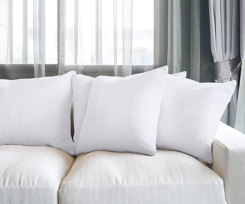 Utopia Bedding Throw Pillows Insert (Pack of 4, White) - 14 x 14 Inches Bed and Couch Pillows - Indoor Decorative Pillows