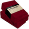 Utopia Kitchen Cloth Napkins 18 by 18 Inches, 12 Pack Burgundy Dinner Napkins, Cotton Blend Soft Durable Napkins