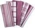 DII Assorted Woven, Kitchen Dishtowel Set, 18x28, Wine, 5 Piece