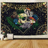 Skull Tapestry Colorful Mushroom Tapestry Constellation Tapestry Black Starry Tapestry Trippy Tarot Tapestry Wall Hanging for Room (59.1 x 82.7 inches)