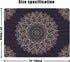Black Golden Mandala Tapestry Wall Hanging Psychedelic Wall Tapestry Aesthetic Indian Hippie Wall Decor Bohemian Wall Art Boho Home Decoration for Bedroom,Living Room,Dorm