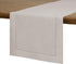 D'Moksha Homes Linen Table Runner - 14 x 48 Inch Natural, 100% Pure Linen Hemstitch Table Runners 48 inches, Machine Washable, Coffee Table Runner for Spring Summer Easter Mother's Day
