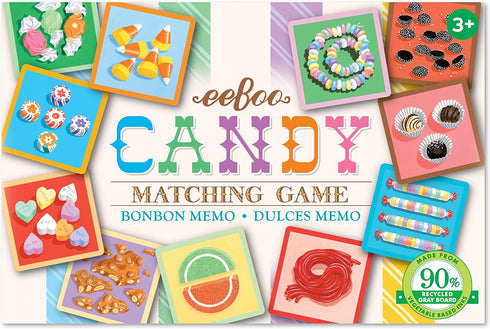 eeBoo: Candy Memory and Matching Little Game, Sharpens Recognition, Concentration and Memory Skills, For Ages 3 and Up, Provides Interaction Between Child and Parent