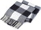 Buffalo Plaid Throw Blanket for Couch - Farmhouse Throw with Check Pattern - Soft Woven with Decorative Fringe - Lightweight for Bed, Sofa, Chair, Office, Outdoor - 50 x 60 in. (Black)