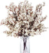 Exoment 10 Pcs Babys Breath Gypsophila Artificial Flowers Bouquet Fake Silk Flowers Real Touch Flowers for Home Wedding Centerpiece Arrangement Festival Party Decoration(White)