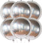 Giant, Silver Iridescent Disco Ball Balloons - 22 Inch, Silver Foil Balloon | Metallic Holographic Balloons, Disco Party Decorations | Holographic Party Decorations, Happy New Year Decorations 2023