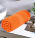 GLAMBURG Premium Cotton Oversized 2 Pack Bath Sheet 35x70-100% Pure Cotton - Ideal for Everyday use - Ultra Soft & Highly Absorbent - Machine Washable - Orange