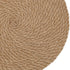 SHACOS Jute Placemats Set of 4 Heat Resistant 12 inch Round Place Mats Natural Jute Woven Braided Table Mats Thick Farmhouse Placemats Trivet (Jute Brown, 12 Inch)