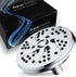 High Pressure 6-inch / 6-Setting Premium Rain Shower Head by AquaDance for the Ultimate Shower Spa Experience! Officially Independently Tested to Meet Strict US Quality & Performance Standards!