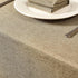 Mebakuk Rectangle Table Cloth Linen Farmhouse Tablecloth Waterproof Anti-Shrink Soft and Wrinkle Resistant Decorative Fabric Table Cover for Kitchen (Oblong 60 x 104 Inch (8-10 Seats), Mocha)