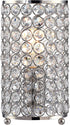 1 Light K9 Crystal Table lamp with Polished Nickel Finish,Modern and Concise Fixture with Polyhedral,Opal Crystal Shade for Bar, Dining Room, Corridor,Living Room(Include a 10W CFL Bulb)