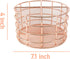 Rosework Rose Gold Makeup Brush Holder, Round Makeup Organizer For Vanity, 4 Compartment Makeup Brush Organizer and Cosmetic Brush Holder, Great Skincare Organizer and Makeup Brush Storage