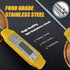 UTours Digital Food Cooking Thermometer,304 Stainless Steel Digital Thermometer Instant Read Meat Thermometer for Kitchen BBQ Grill Smoker Milk and Water (Yellow) - Amazon Vine